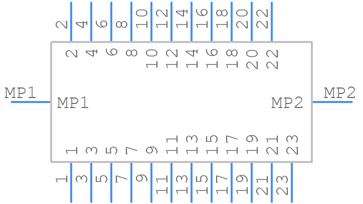 FH26W-23S-0.3SHW(60) - Hirose - PCB symbol