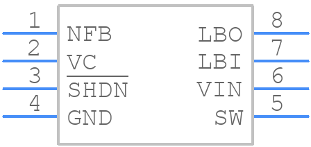 LT1614CMS8#PBF - Analog Devices - PCB symbol