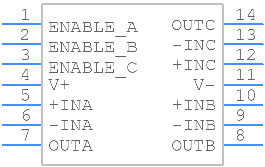 OPA3355EA/250G4 - Texas Instruments - PCB symbol