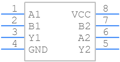 DS75451M - Texas Instruments - PCB symbol