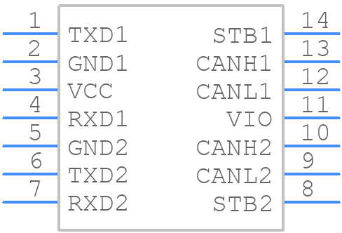 TCAN1046AVDYYRQ1 - Texas Instruments - PCB symbol