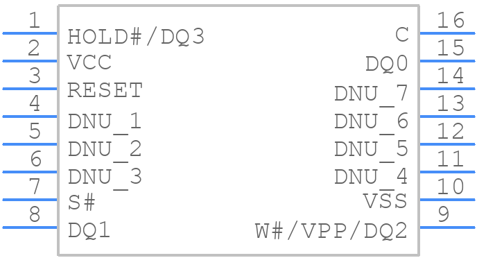 N25Q256A81ESF40G - Micron - PCB symbol