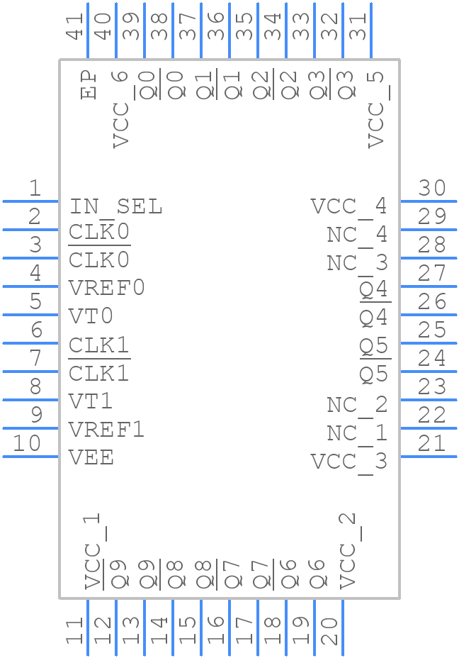 ADCLK950BCPZ-REEL7 - Analog Devices - PCB symbol