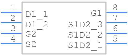 FDS6900AS - onsemi - PCB symbol