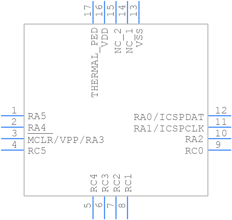 PIC16F18124-I/7N - Microchip - PCB symbol