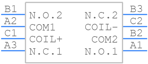 HMS1201S004 - TE Connectivity - PCB symbol