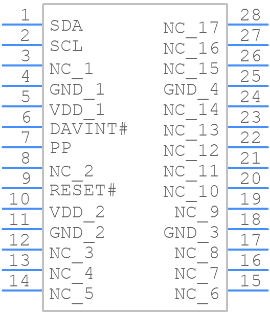 SLB9645TT12FW13333XUMA2 - Infineon - PCB symbol