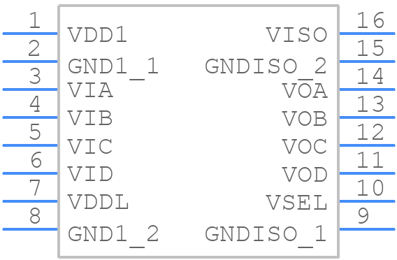 ADUM6400ARIZ - Analog Devices - PCB symbol