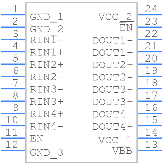 FIN1104MTC - onsemi - PCB symbol