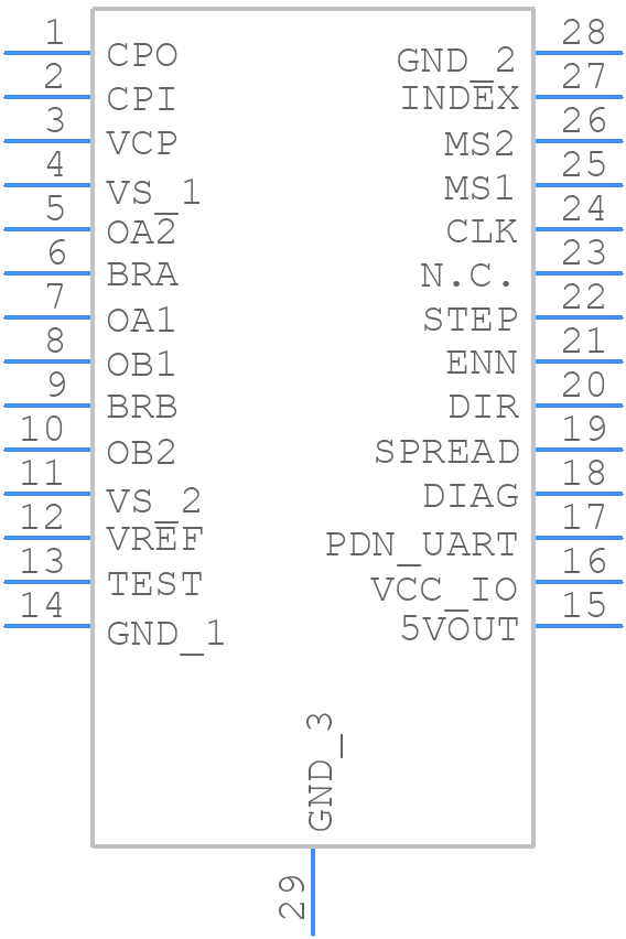 TMC2225-SA-T - Analog Devices - PCB symbol