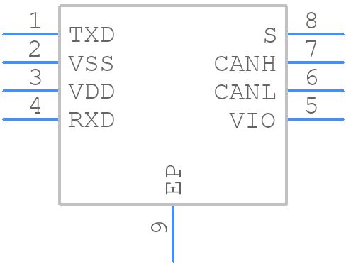 MCP2558FDT-H/MF - Microchip - PCB symbol