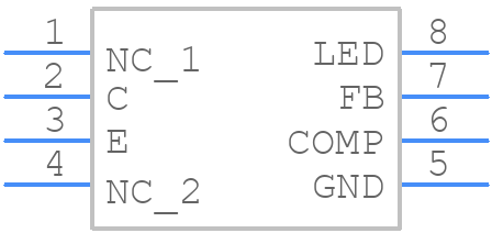FOD2742B - onsemi - PCB symbol