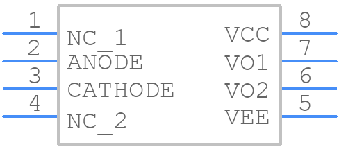 FOD3120 - onsemi - PCB symbol