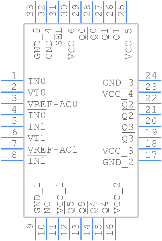 SY58036UMG - Microchip - PCB symbol