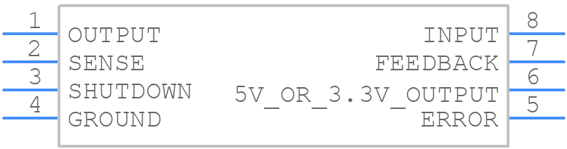 LP2951CS-L-5-0/TR - MaxLinear, Inc. - PCB symbol