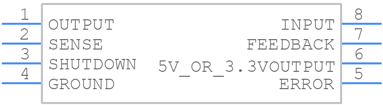 LP2951CS-L-3-3/TR - MaxLinear, Inc. - PCB symbol