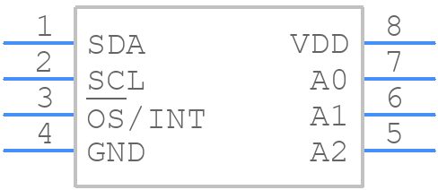 STCN75M2E - STMicroelectronics - PCB symbol