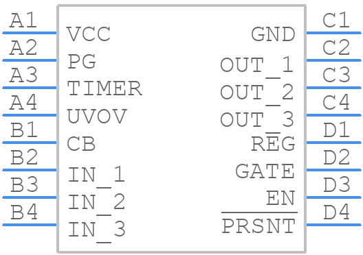 MAX15096GWE+T - Analog Devices - PCB symbol