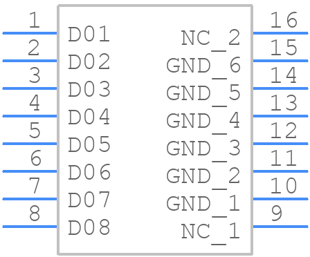 SN74F1056DR - Texas Instruments - PCB symbol