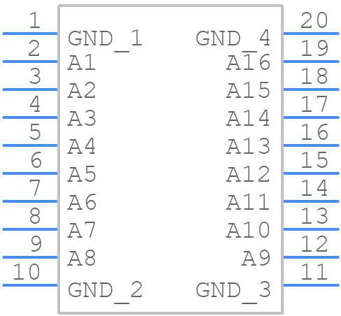 SN74F1016DW - Texas Instruments - PCB symbol