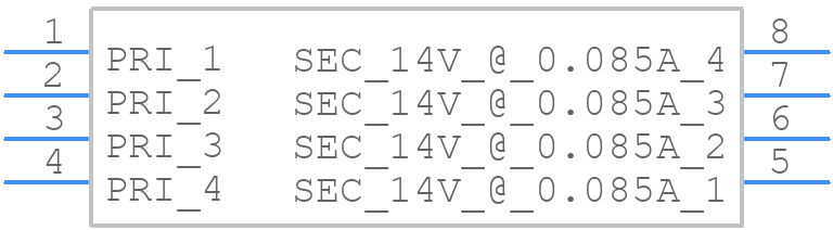FS28-085-C2 - Triad Magnetics - PCB symbol