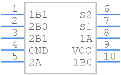 FSA2268UMX - onsemi - PCB symbol