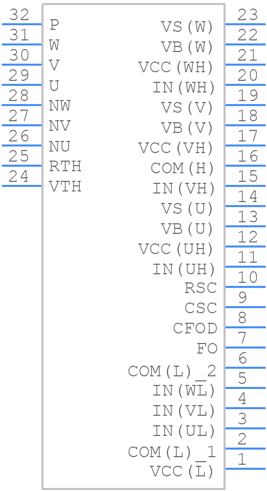 FSAM30SH60A - onsemi - PCB symbol
