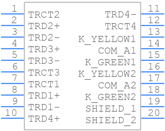 RJMG2010S9930NR - Amphenol - PCB symbol