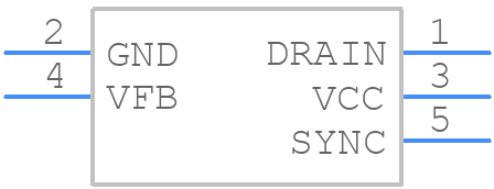 FSCQ1565RTYDTU - onsemi - PCB symbol