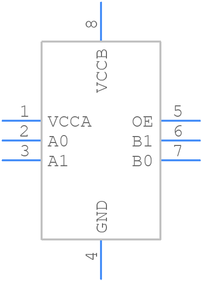 FXMA2102L8X - onsemi - PCB symbol