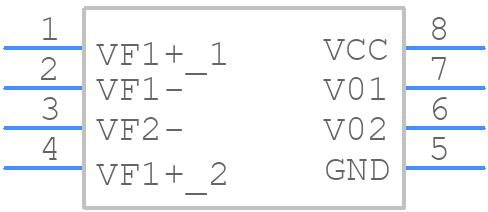 HCPL0731 - onsemi - PCB symbol