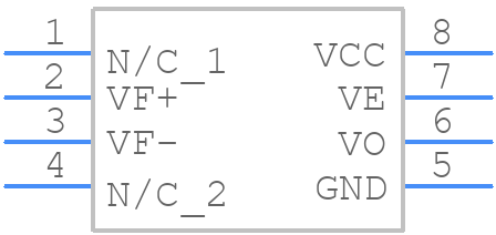 HCPL2601 - onsemi - PCB symbol