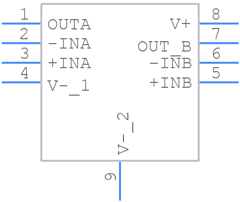 LTC6269HMS8E#PBF - Analog Devices - PCB symbol