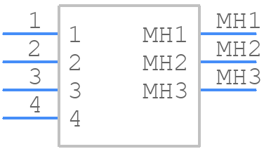 SMD4FRA121 - Switchcraft - PCB symbol