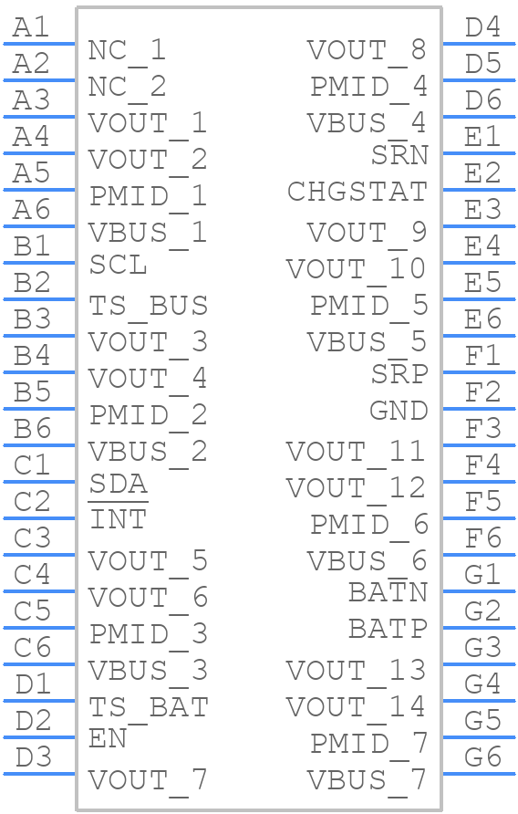 BQ25871YFFR - Texas Instruments - PCB symbol