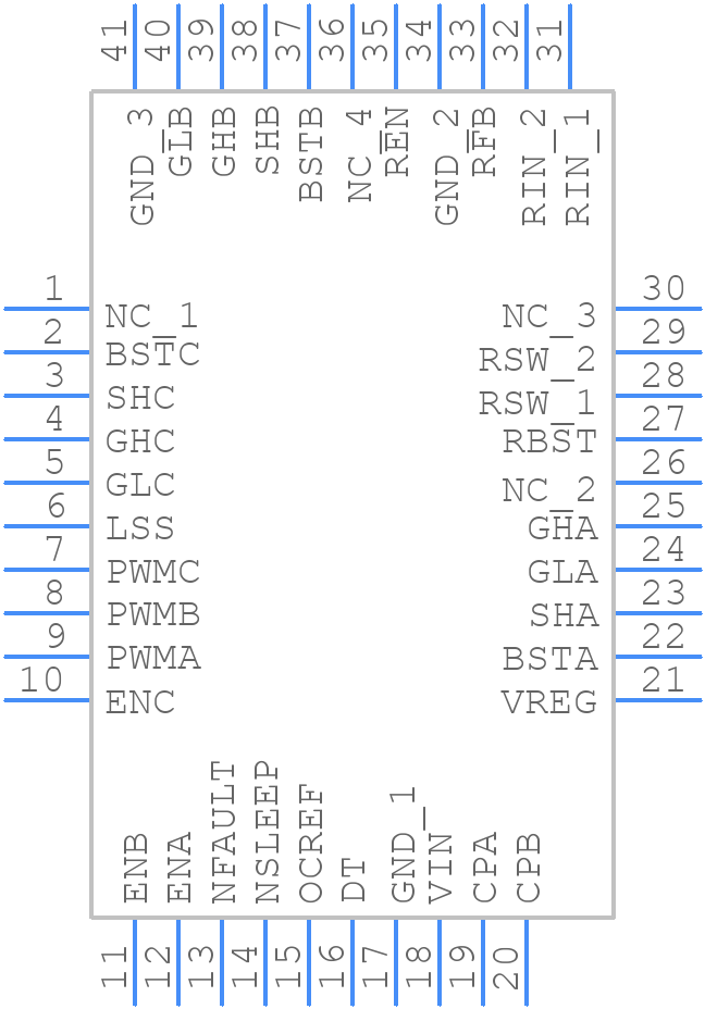 MP6534GU - Monolithic Power Systems (MPS) - PCB symbol