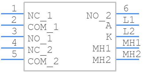ML8-A03RQA-0 - Diptronics - PCB symbol