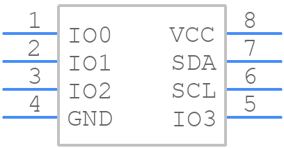 PI4IOE5V9536UEX - Diodes Incorporated - PCB symbol
