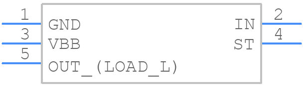 BTS432E2 - Infineon - PCB symbol