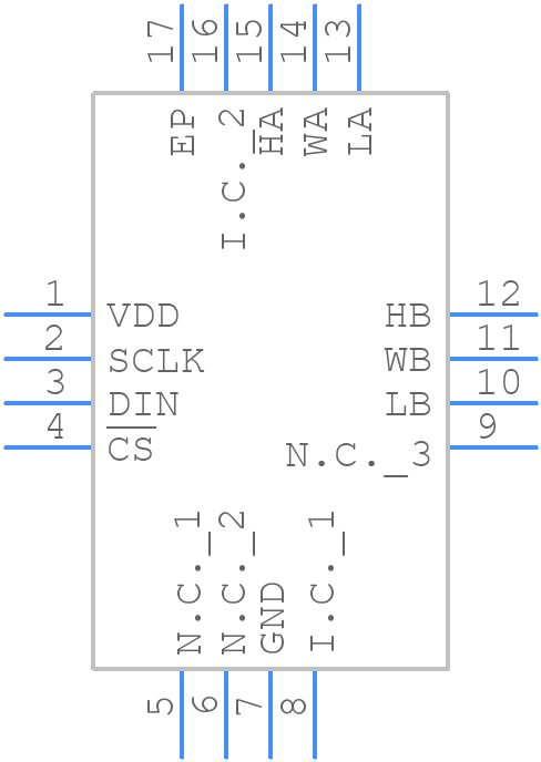 MAX5488ETE+T - Analog Devices - PCB symbol
