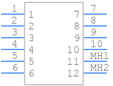 316991-6 - TE Connectivity - PCB symbol