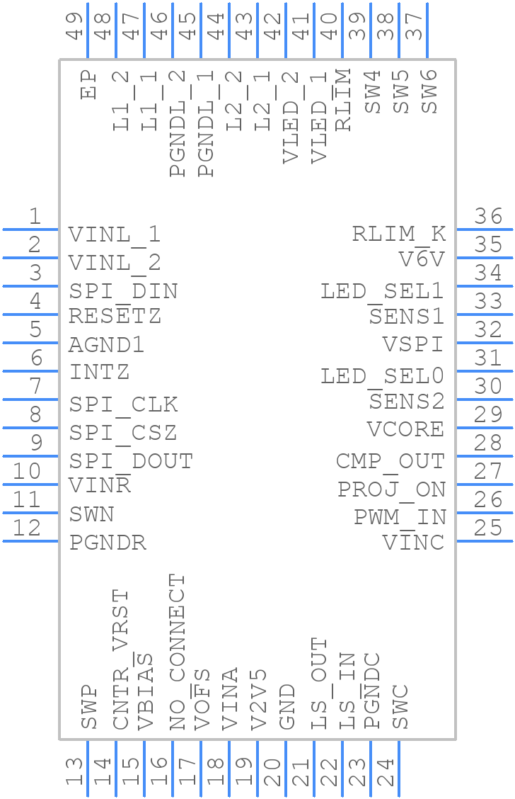 DLPA2005ERSLR - Texas Instruments - PCB symbol