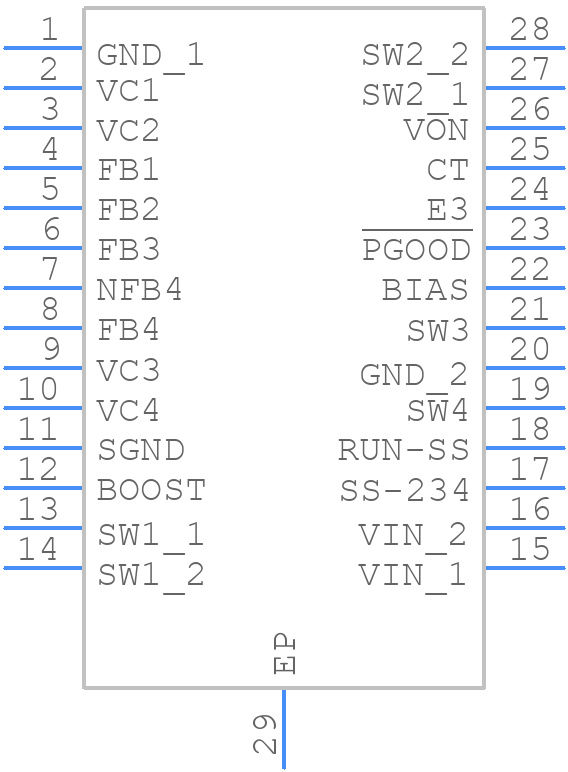 LT1943EFE#PBF - Analog Devices - PCB symbol