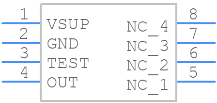 HAL3727DJ-A - TDK - PCB symbol
