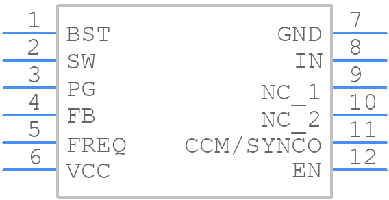 MP4572GQB - Monolithic Power Systems (MPS) - PCB symbol