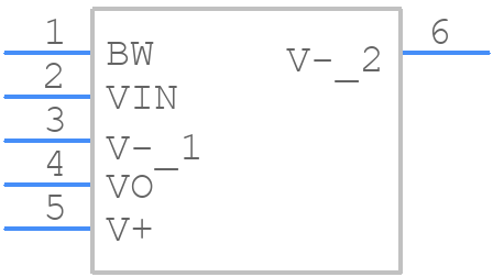 BUF634F/500 - Texas Instruments - PCB symbol