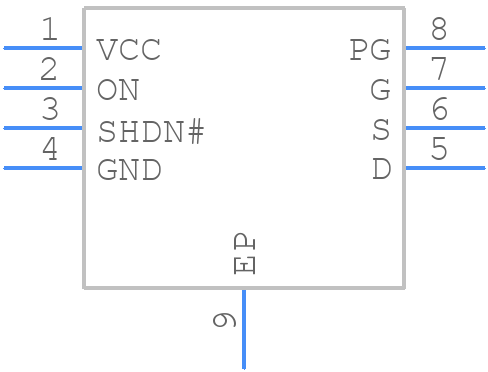 SLG55021-200010V - Silego Technology - PCB symbol