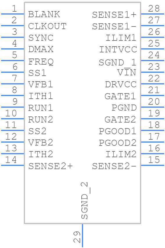 LTC7840EFE#PBF - Analog Devices - PCB symbol