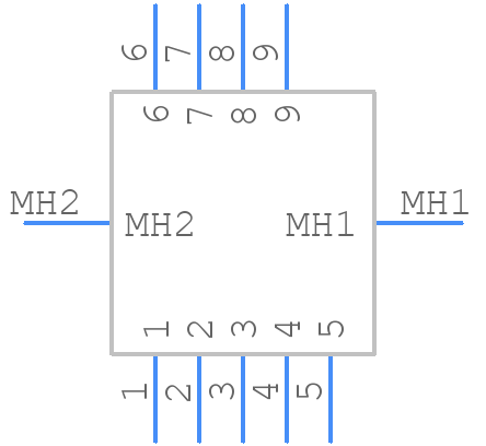 DCCM9SCBRPN - Cinch Connectivity Solutions - PCB symbol