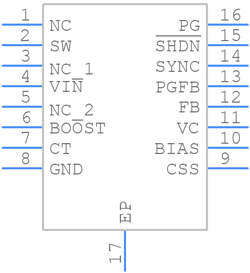 LT1977EFE#PBF - Analog Devices - PCB symbol